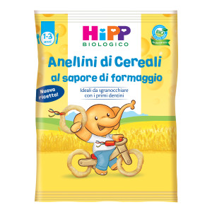 Hipp Italia Hipp Anellini Di Cereali Bio 25g Snack Per Bambini