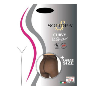 Solidea Curvy 140 Den Opaque Collant Blu Navy 2m-Xl