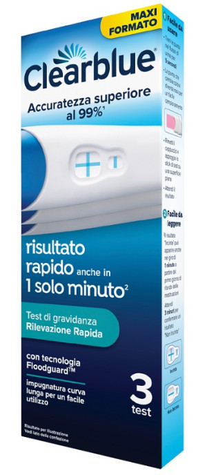 procter & gamble srl Clearblue test gravidanza rilevazione rapida 3 pezzi