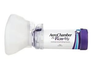 Aerochamber PlusFlow-Vu maske, Inhalasjonskammer med liten maske, voksen, 1 s