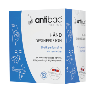Antibac 85 % Pharma  Våtservietter Hånd, 20 stk.