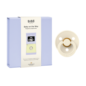 BIBS Gift Set Baby on the Way Latex Size 1, Ivory, 1 stk.