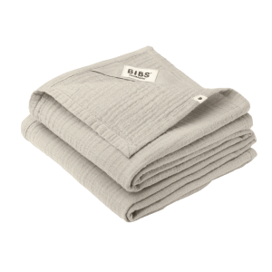 BIBS Musselin Gulpeklut, Beige, 2 stk.