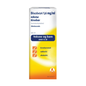 Bisolvon Mikstur 1,6 mg/ml kirsebær, 100 ml