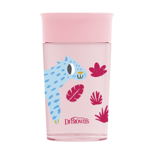 Dr Brown Smooth Wall Cheers 360 Cup, Rosa, 300 ml