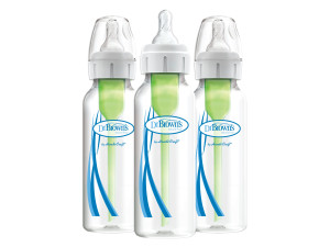 Dr Brown Options+ Anti-Colic Narrow Tåteflaske, 3 x 250 ml