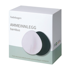 Fødebagen Ammeinnlegg i bambus dråpe, 8 stk.