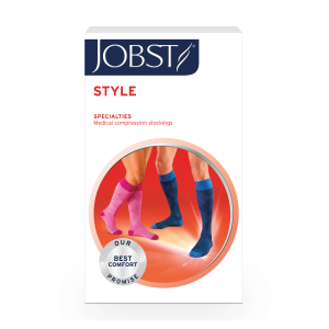 JOBST Style knestrømpe, Klasse 1, large, blå, 1 par