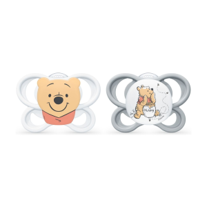 NUK Perfect Match Air Smokk Winnie the Pooh, 0-6 mnd, 2 stk.