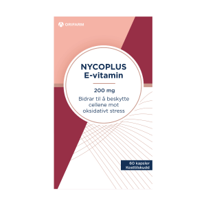 Nycoplus E-vitamin 200 mg kapsler, 60 stk.