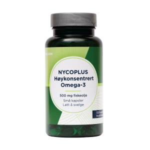 Nycoplus Høykonsentrert omega-3 500 mg, 120 kapsler
