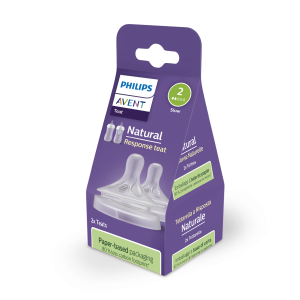 Philips Natural Response Teat, 0 mnd +, 2 stk.