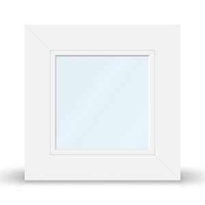 fenetre24.com Fenêtre pvc alu, aluplast Twinset® 8000, blanc, 510x510 mm, 1 vantail, vitrage fixe, configuration personnalisée
