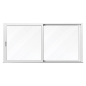 aluplast Baie vitrée 400x215 cm, pvc, IDEAL 4000, basculant-coulissant parallèle à gauche (PSK), blanc, 2 vantaux, configuration personnalisée
