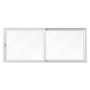 aluplast Baie vitrée largeur 5 m, baie soulevante-coulissante, pvc, IDEAL 4000, blanc, 2 vantaux, 5000 x 2010 mm, configuration personnalisée