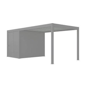 fenêtre24.com Carport blanc aluminium avec abri jardin 3x5m - Rangement vélo sécurisé 3015x4983mm fenetre24.com