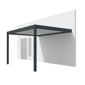fenêtre24.com Carport anthracite avec abri jardin 3x5m - Rangement sécurisé 3015x4983mm fenetre24.com