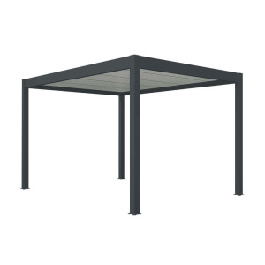 fenêtre24.com Carport autoportant aluminium - anthracite 3x2m - Structure autonome 3015x2058mm fenetre24.com