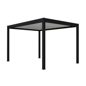 fenêtre24.com Carport autoportant aluminium - noir 3x2m - Protection voiture 3015x2058mm fenetre24.com