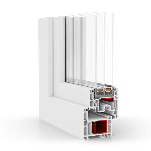 fenetre24.com aluplast IDEAL® neo AD, fenêtres pvc, blanc, 1 vantail vitrage fixe, 510 x 510 mm