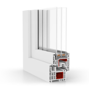 fenetre24.com aluplast IDEAL® neo MD, fenêtres pvc, blanc, 1 vantail vitrage fixe, 510 x 510 mm