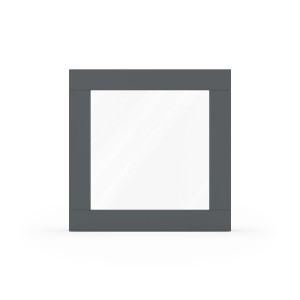 fenetre24.com Fenêtre gris, gris quartz RAL 7039, profilé en bois classique 68 mm, 1 vantail vitrage fixe, 510 x 510 mm, configuration personnalisée