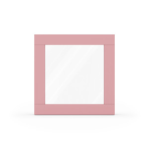 fenetre24.com Fenêtre rose, RAL 3015, profilé en bois classique 68 mm, 1 vantail vitrage fixe, 510 x 510 mm, configuration personnalisée