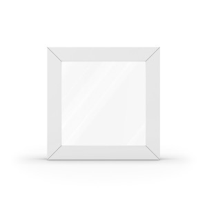 Fenêtre en pvc blanc, profilé en pvc Aluplast IDEAL 4000, 1 vantail vitrage fixe, 510 x 510 mm, configuration personnalisée