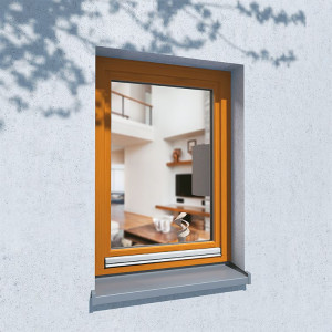 fenetre24.com Fenêtre en bois pour rénovation d'anciens bâtiments, Classique 68 mm, Pin, Clair 325, 1 vantail, 510 x 510 mm