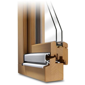 fenetre24.com Fenêtre bois 90x120 cm, Pin Clair 325, Classique IV 68, 1 vantail, vitrage fixe, configuration personnalisée