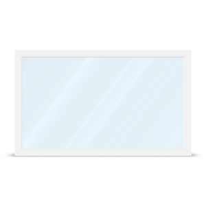 aluplast Baie vitrée fixe, porte-fenêtre pvc IDEAL 4000, Blanc, 1510 x 1635 mm, 2 vantaux, configurer individuellement