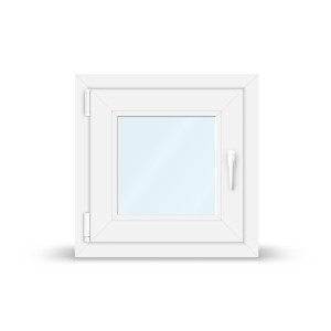 La Fenêtre à Battant, aluplast IDEAL 4000, 1 vantail, oscillo battant DIN gauche, blanc, 635 x 635 mm, configurer individuellement