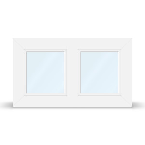 fenetre24.com Fenêtre PVC 2 vantaux, aluplast, IDEAL 4000, Blanc, 885 x 510 mm, configuration personnalisée