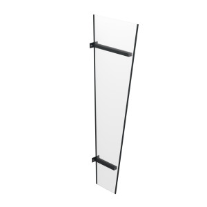 fenetre24.com Paroi latérale Gien, paroi latérale en aluminium et verre acrylique, anthracite, avec bord supérieur horizontal, 30,5 x 58,5 x 185 cm