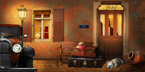 Bilder Fensterfolie - Die Hotel Ankunft Und Zimmer Belegt oder mit ...