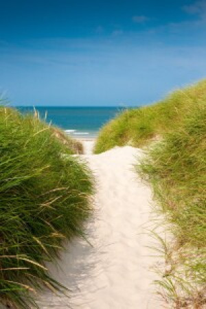 Motiv Fensterfolie - Nordsee - Strandaufgang oder mit Eigenem Foto