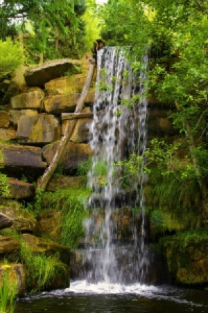 Wunschmotiv auf Fensterfolie - Wasserfall oder mit Eigenem Foto