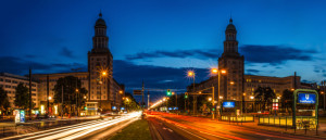 Wunschmotiv auf Fensterfolie - Berlin Frankfurter Tor Panorama oder...