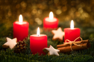 Wunschbild auf Fensterfolie - Adventskranz Am 4 Advent oder mit Eig...