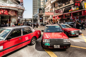 Wunschbild auf Fensterfolie - Red Taxi Hk oder mit Eigenem Foto