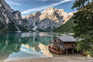 Fensterfolie - Pragser Wildsee Südtirol oder mit Eigenem Foto