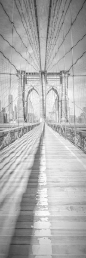 Wunschmotiv auf Fensterfolie - New York City Brooklyn Bridge - Pano...