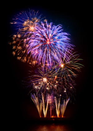 Fensterfolie - Fantastisches Feuerwerk oder mit Eigenem Foto