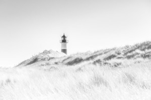Foto Fensterfolie - Leuchtturm Im Dünenmeer oder mit Eigenem Foto
