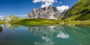 Bild auf Fensterfolie - Eissee Und Großer Wilder oder mit Eigenem F...