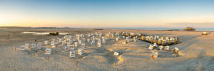 Bild Fensterfolie - Sankt Peter-Ording Strandpanorama oder mit Eige...