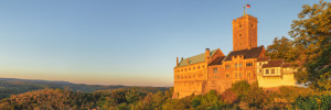 Foto auf Fensterfolie - Wartburg Bei Sonnenaufgang oder mit Eigenem...