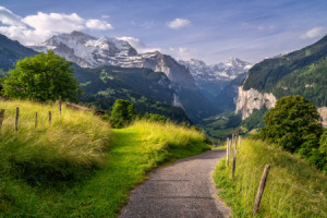 Wunschbild auf Fensterfolie - Sommer Im Berner Oberland oder mit Ei...