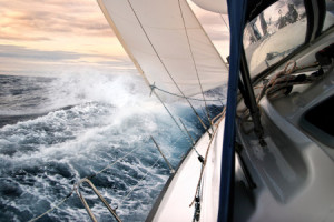 Motiv als Fensterfolie - Segeln Im Abendlicht oder mit Eigenem Foto