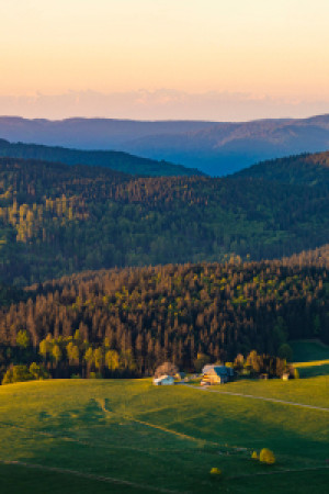 Motiv Fensterfolie - Schwarzwaldhaus Beim Schauinsland Im Schwarzwa...